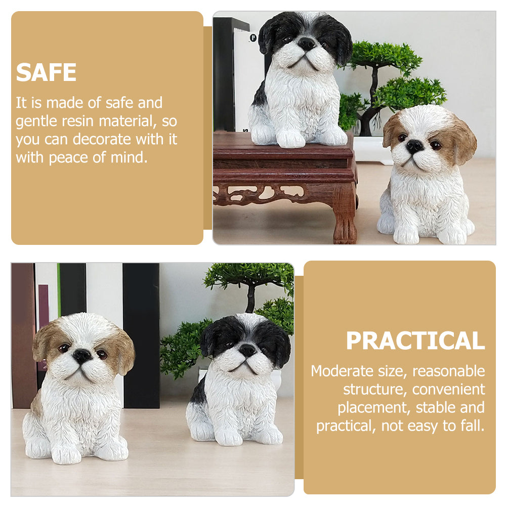 Ornaments Resin Craft Decor Decorations Desktop Dog Adornment Creative Exquisite