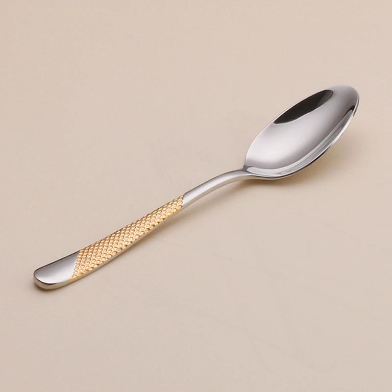 Kitchen Tableware Cutlery Set Silver Cutlery Set Stainless Steel Luxury Dinnerware Fork Spoon Knife Western Dinner Set Gold