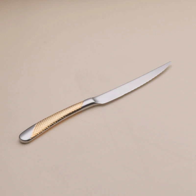 Kitchen Tableware Cutlery Set Silver Cutlery Set Stainless Steel Luxury Dinnerware Fork Spoon Knife Western Dinner Set Gold