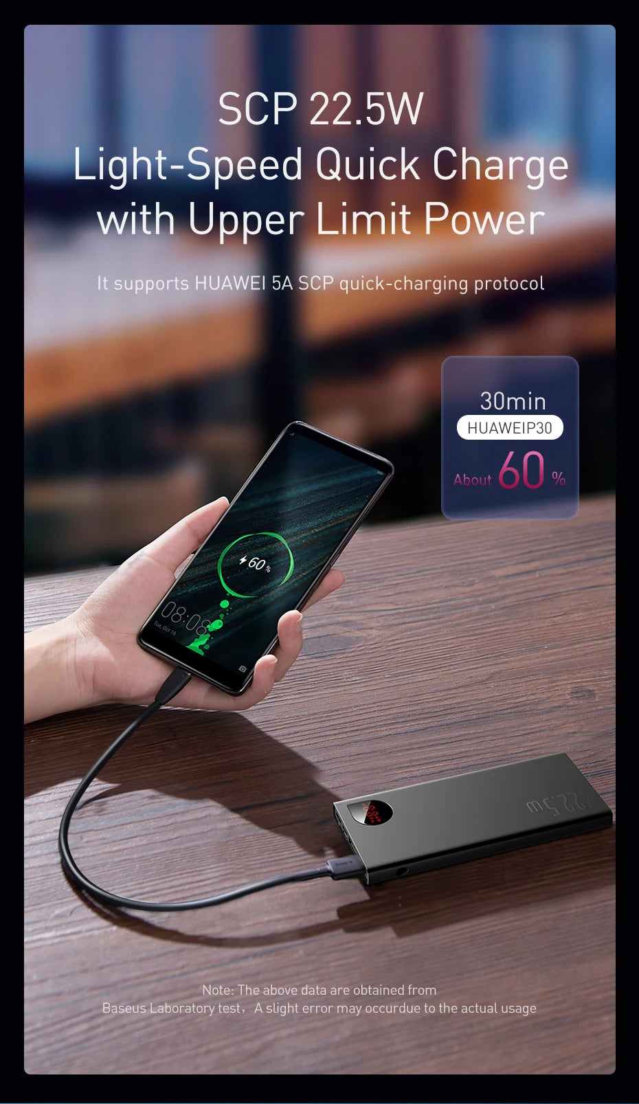 Baseus Power Bank 10000mAh 20000mAh 22.5W Fast Charging Powerbank Portable External Battery For iPhone 16 15 14 12 13 Pro Max