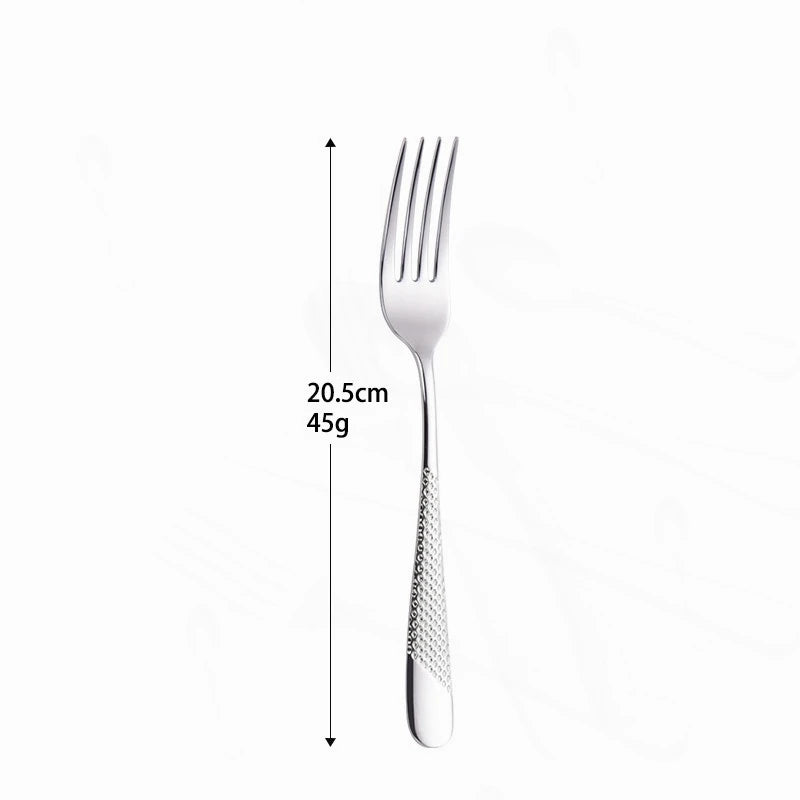 Kitchen Tableware Cutlery Set Silver Cutlery Set Stainless Steel Luxury Dinnerware Fork Spoon Knife Western Dinner Set Gold