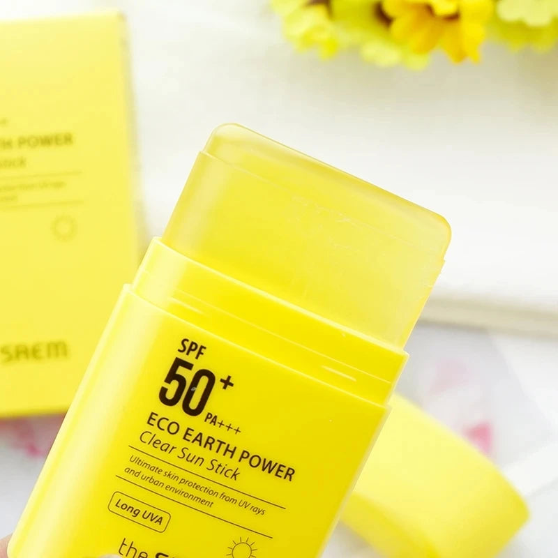 THE SAEM Eco Earth Power Clear Sun Stick 16g SPF50+ PA+++Sunscreen Sunblock Skin Protective Korea Care Cosmetics