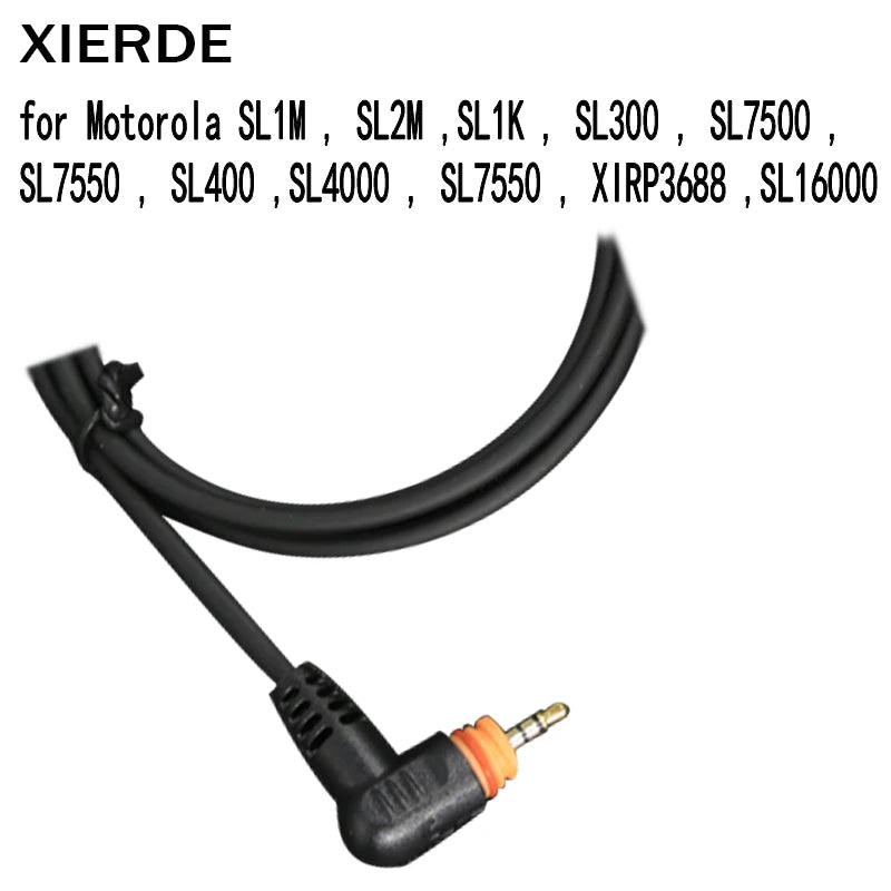 PPT Headphones with Mic for Motorola Radio SL1M SL1K SL1600 SL300 SL7500 SL400 SL4000 SL7550 Walkie Talkie Air Acoustic Tube