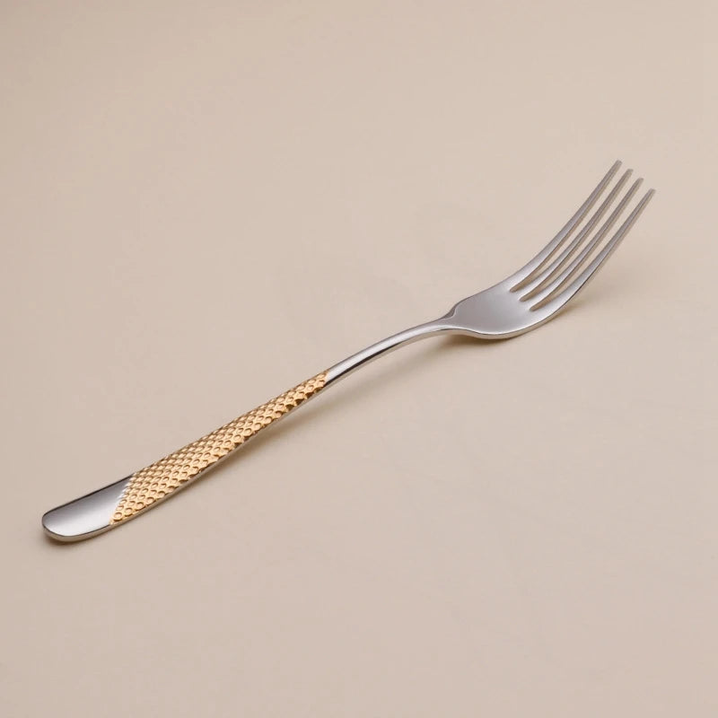 Kitchen Tableware Cutlery Set Silver Cutlery Set Stainless Steel Luxury Dinnerware Fork Spoon Knife Western Dinner Set Gold