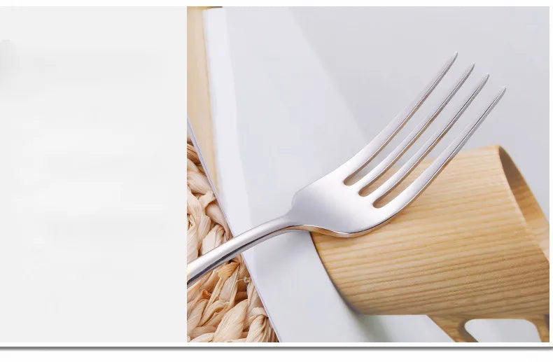 Kitchen Tableware Cutlery Set Silver Cutlery Set Stainless Steel Luxury Dinnerware Fork Spoon Knife Western Dinner Set Gold