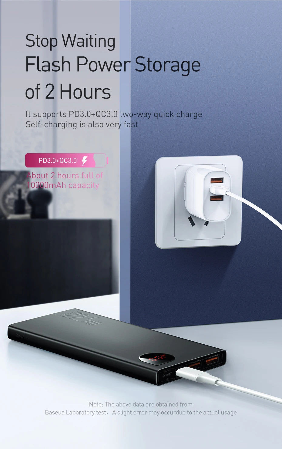 Baseus Power Bank 10000mAh 20000mAh 22.5W Fast Charging Powerbank Portable External Battery For iPhone 16 15 14 12 13 Pro Max
