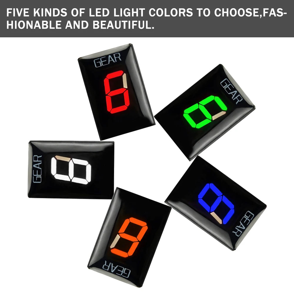 Motorcycle Gear Indicator Waterproof For Honda CBR600RR CBR1000RR CBR400R CB500X CB500F CMX300 CMX500 CRF250 L M Gear display