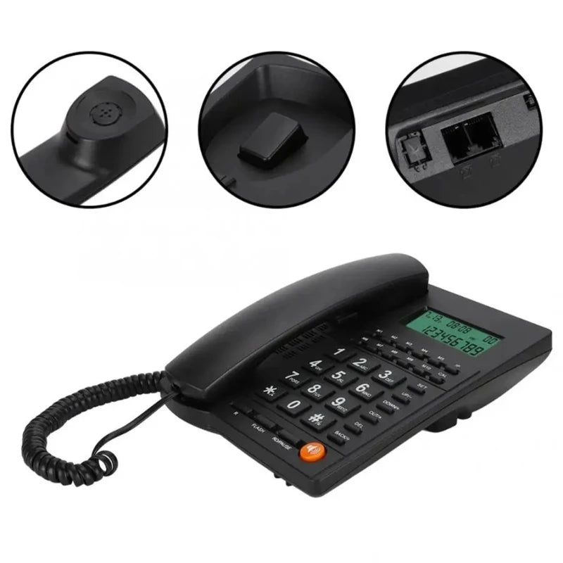 Corded Telephone Desk Landline Phone Desktop House Phone Seniors Caller