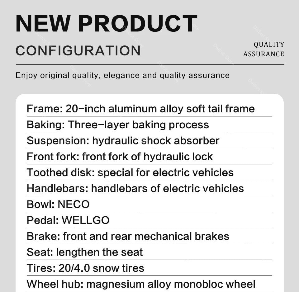 20 Inch Mountain electric bicycle For Mens Fat Tire Aluminium Alloy eBike 750W 48V Beach Snow eBikes For Adults Max Speed 45