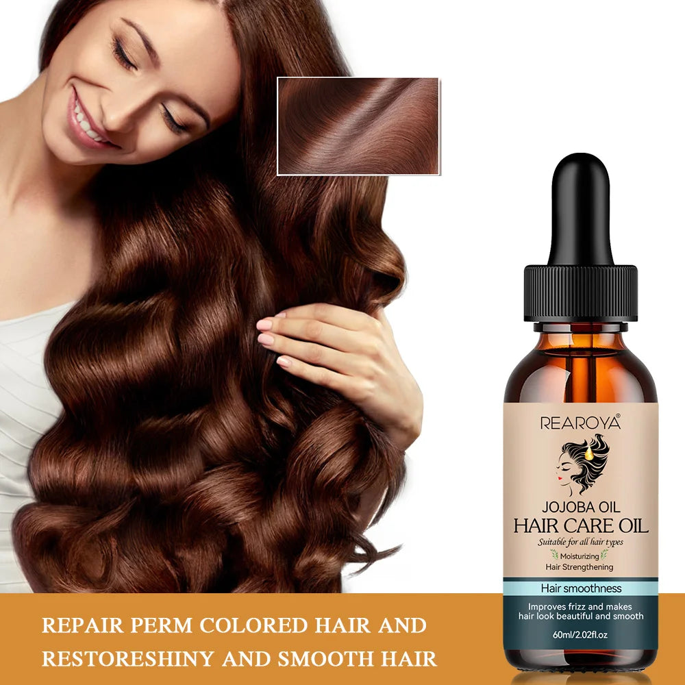 Hair Care Essential Oil Supports Hair Health Growth Repairs Improves Dry Hair Quality Moisturizing Nourish Soft Smooth Hair Care