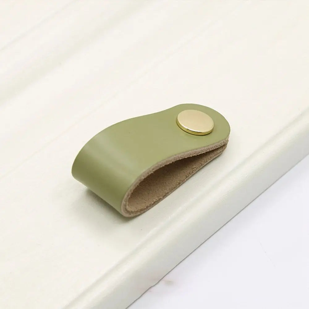 Children's Furniture Environmentally Kitchen Wardrobe Cabinet Hardware Leather Handle Door Pulls Furniture Knobs Drawer Handle
