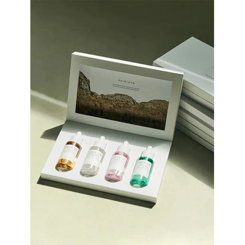 Skin1004 Korean four essence skin care set, moisturizing, repairing, specially designed for different skin types, improve skin