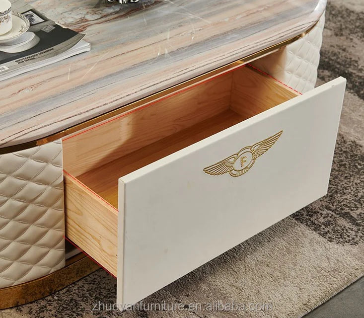 Modern Simple Living Room Furniture Set  MDF Upholsteried with Pu Leather  Tv Cabinets Designs Furniture