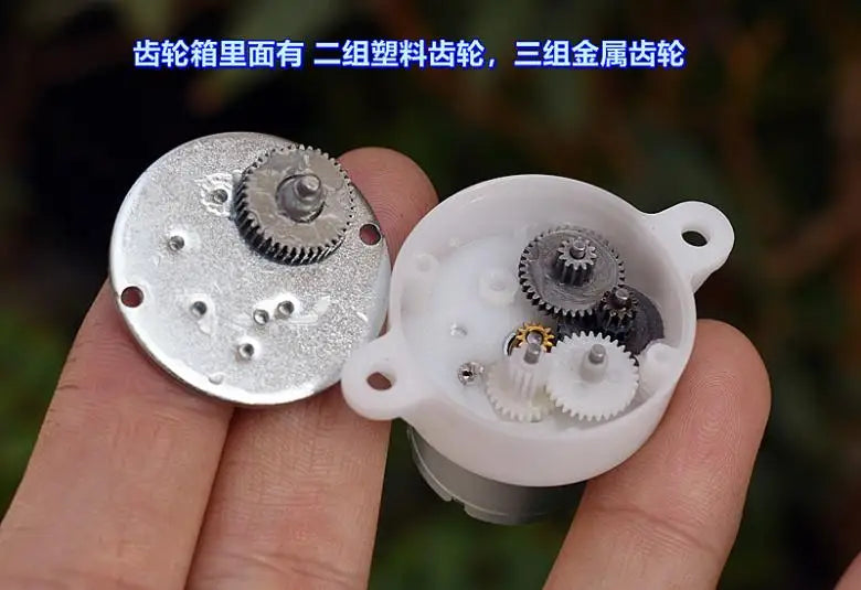 32MM 310 Gear Motor DC 3V 6V 9V 12V 54RPM Slow Speed High Torque Mini Metal Gearbox Motor