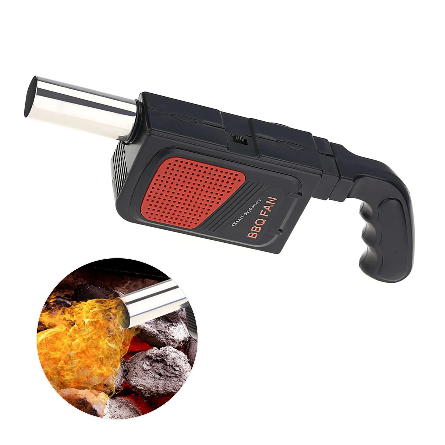 Handheld Electric BBQ Fan Air Blower Portable for Outdoor Camping Barbecue Picnic BBQ Cooking Tool Bakery Grill Accessories