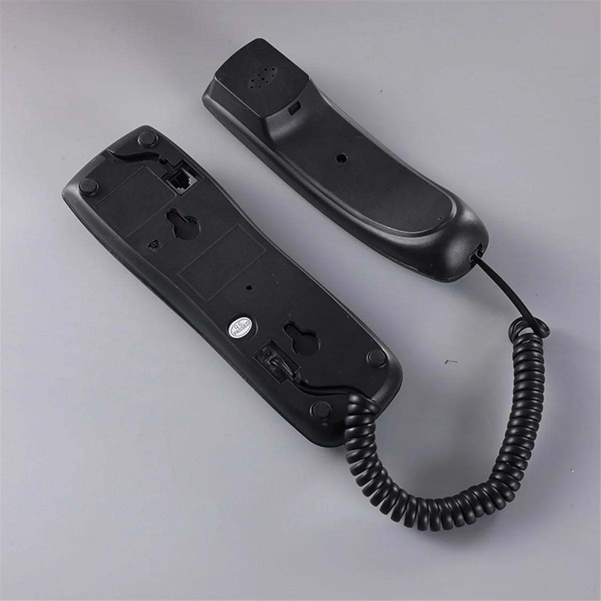 Wall Phone, Wired Phone, Landline Phone, Home Phone, Small Extension, Small Hang-Up Extension, Hotel Home Office Black