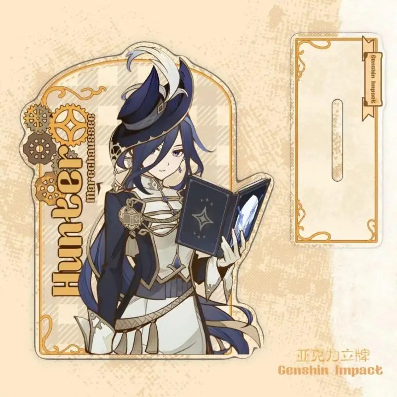 Game Periphery Yuanshen Genshin Impact Mihoyo Furina Clorinde Lyney Marechaussee Hunter Desktop Ornaments Acrylic Standing Card