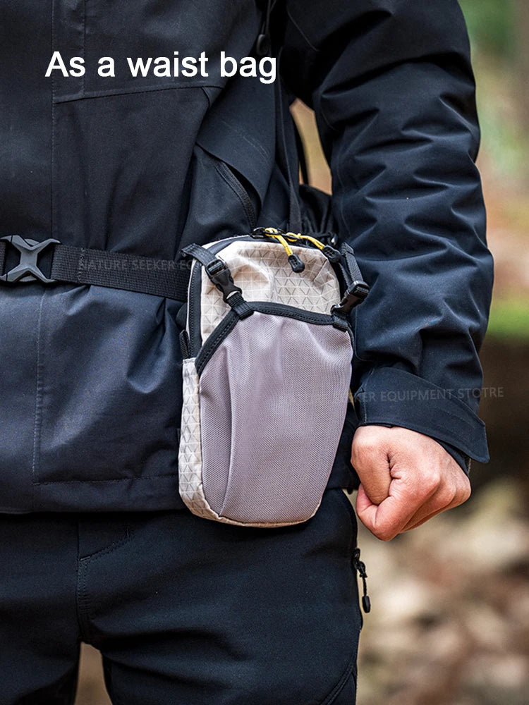 HIKEMAN Mobile Bag Outdoor Sports Waist Bag Tactical Hanging Pack for Backpack Expansion Shoulder Bags Lightweight Hiking Gear
