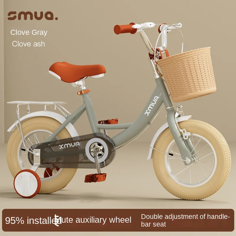 children's bicycle, 2-3-5-6-7-9 years old boys and girls buggy early education, double brake, safe, stable and light, new