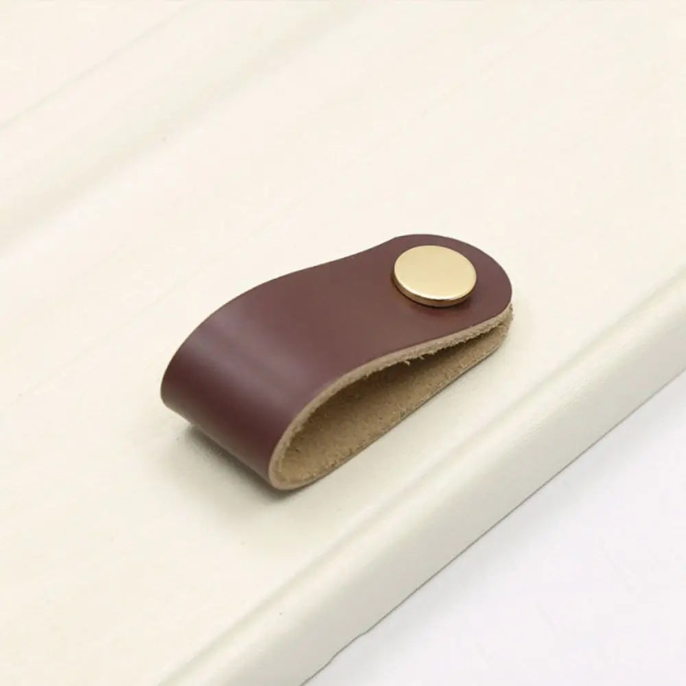Children's Furniture Environmentally Kitchen Wardrobe Cabinet Hardware Leather Handle Door Pulls Furniture Knobs Drawer Handle