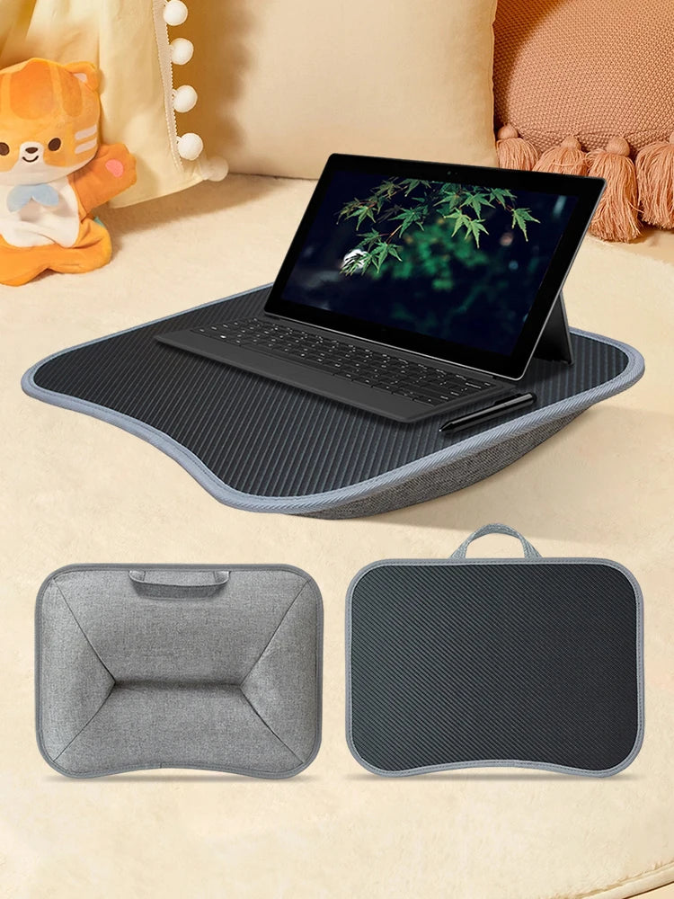 Laptop Lap Desk with Soft Pillow Cushion Portable Laptop Desk Writing Padded Tray for 13-15Inch Laptops