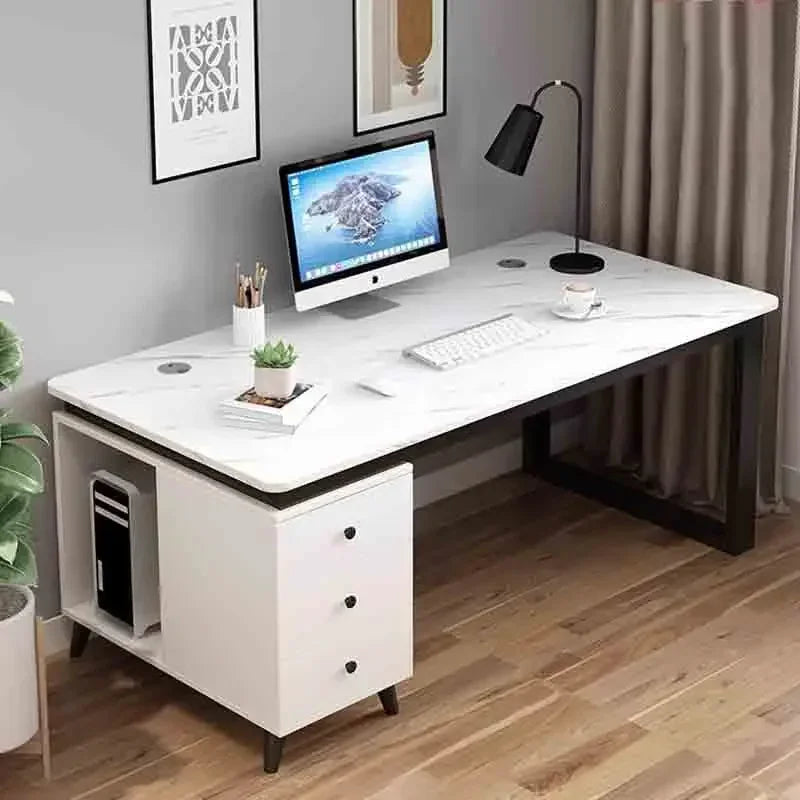 Working Meeting Office Desks Storage Laptop White Keyboard Office Desks Mobile Conference Scrivanie Per Computer Room Furnitures