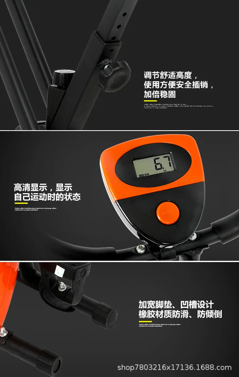 Foldable Exercise Bike Fitness Equipment Indoor Static Bicycles Exercise Bicycle Training Stationary Indoor Cycling Bikes