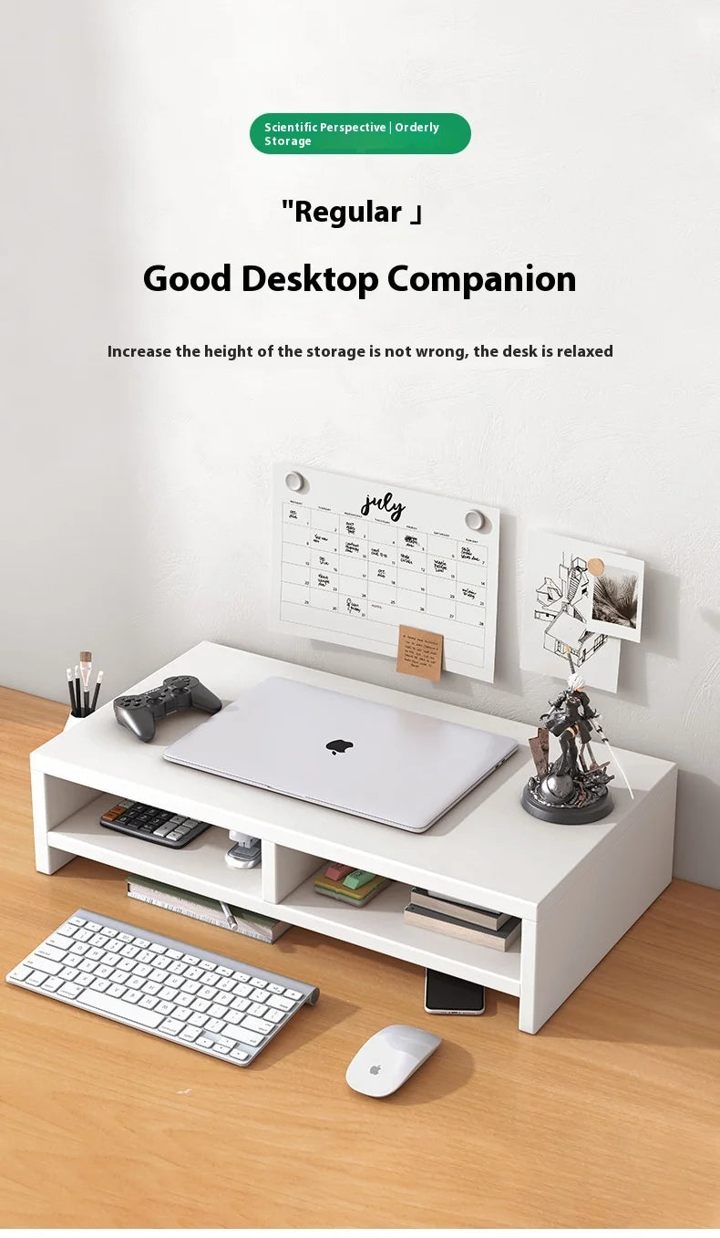 Laptop height stand, desktop monitor, screen stand, base, office desktop storage rack, storage workstation