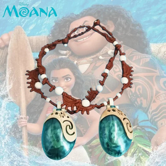 New Moana Cartoon Animation Peripheral Creative Music Necklace Toys Accessories Children's Personalized Holiday Gifts Wholesale