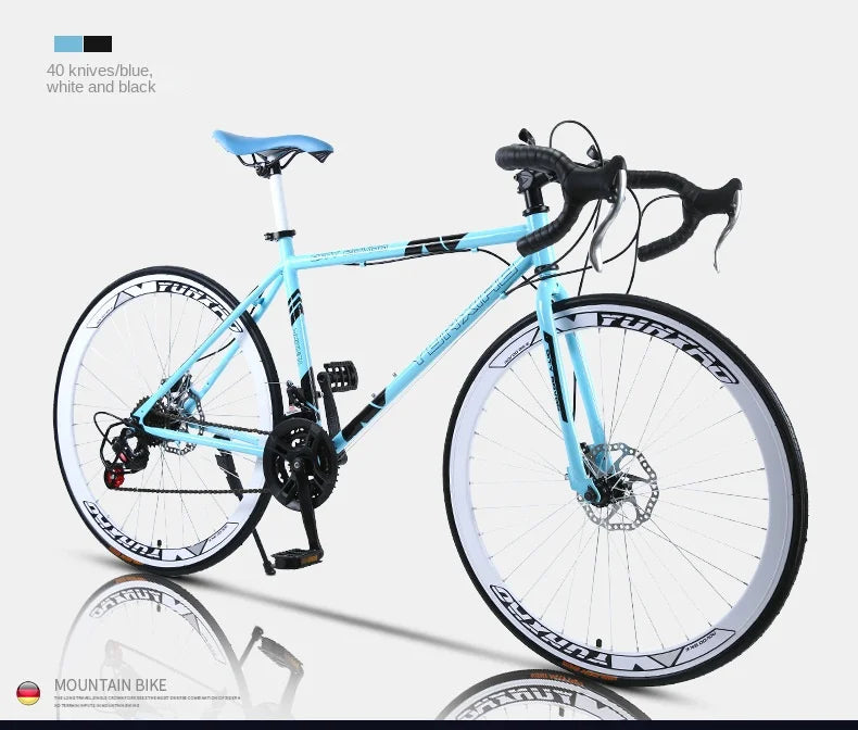 Bicycle Free Shiping Aro 29 Road Bike Bicicleta Uomo Bmx Bikes Road Bike V Brake/Disc Brake Spring Fork (Low Gear Non-damping)
