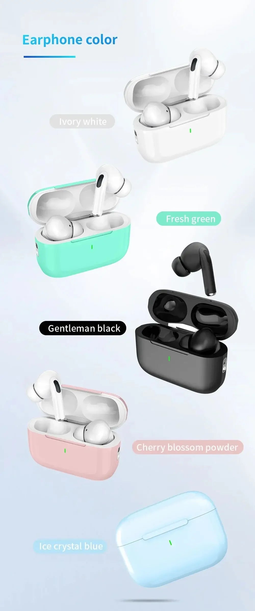 Hot sales Air Pro True Wireless Bluetooth Earphones Headphones HiFi Sound Low Latency Noise Reduction Earbuds for IPhone Android