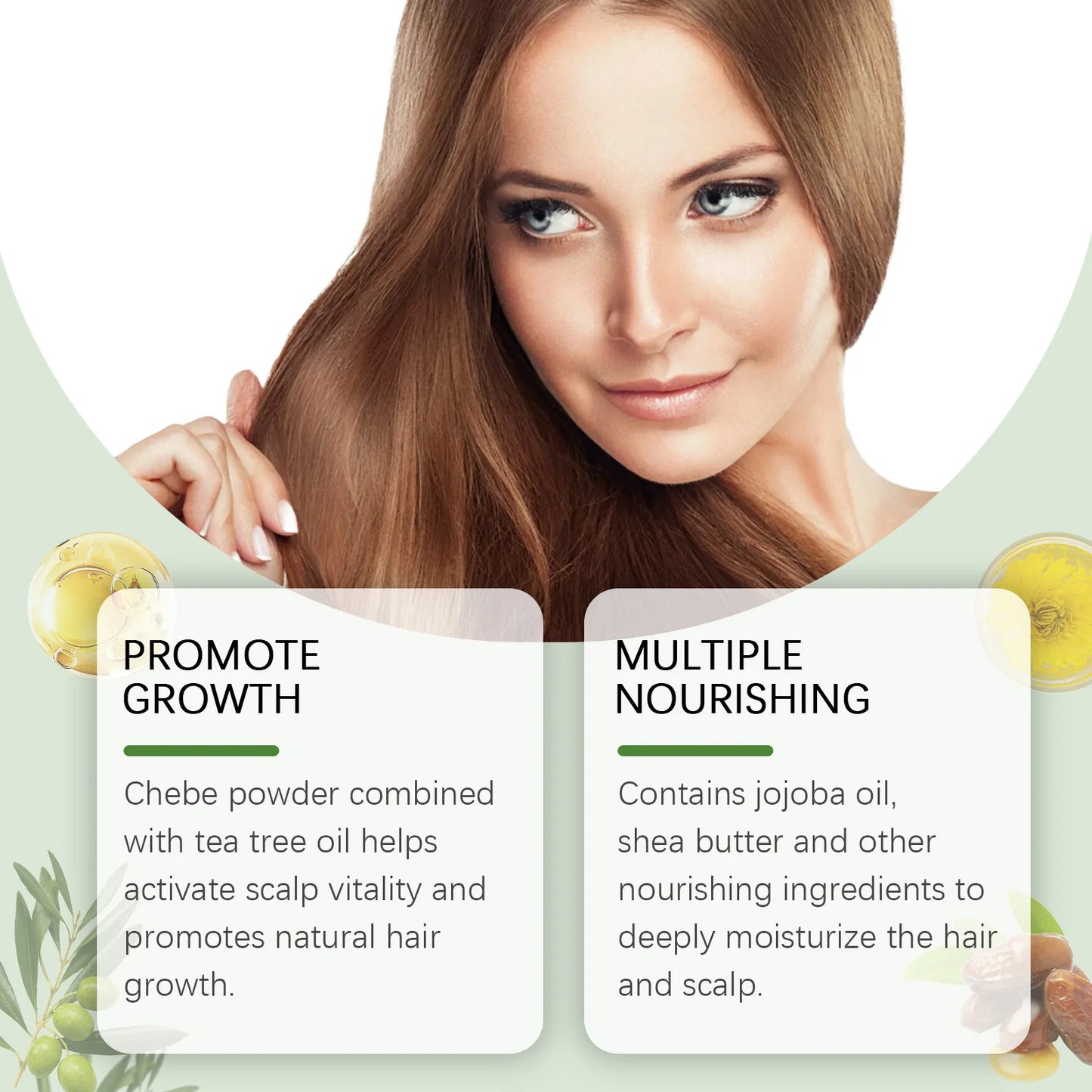 Coconut Hair Care Oil Repair Dry Frizz Damaged Hair Reduce Breakage Split Nourish Hair Oil Prevent Hair Loss Smooth Hair Care