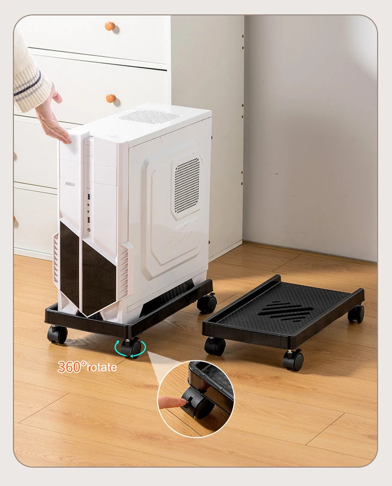 Adjustable Computer Tower Stand PC Stand for Most Desktop Towers  Elevate and Organize Your Computer Tower with Desktop Stand