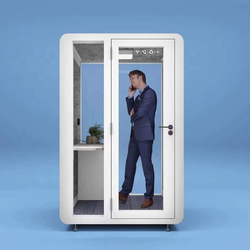 Removable Office Phone Soundproof Portable Voice Phone Pod Recording Soundproof Cabin
