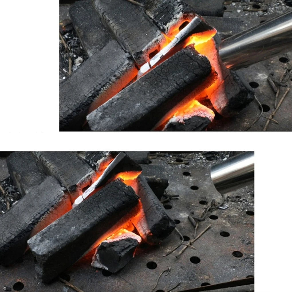 220V BBQ Fan Small Blast Engine with Air Collecting Adjustable Speed Cooking Tool Handheld Barbecue Blower Camping