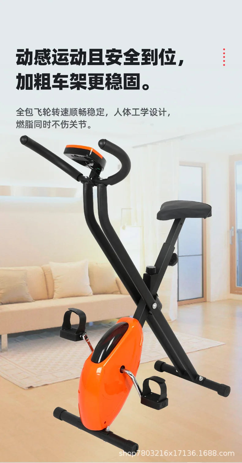Foldable Exercise Bike Fitness Equipment Indoor Static Bicycles Exercise Bicycle Training Stationary Indoor Cycling Bikes