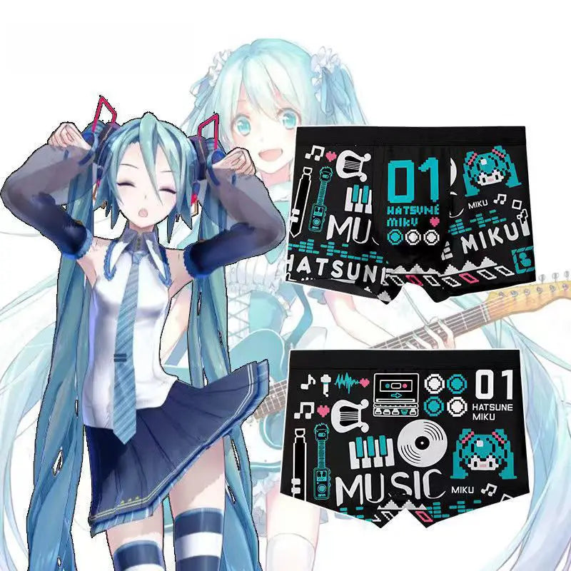 Hatsune Miku Princess Miku anime peripherals two-dimensional boys' panties individuality quick-drying safety pants loose boxers