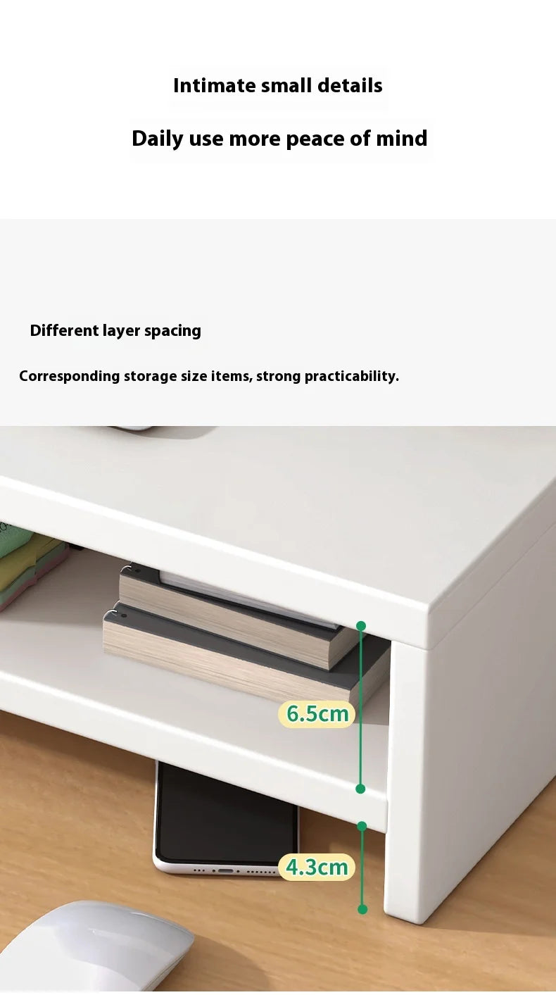 Laptop height stand, desktop monitor, screen stand, base, office desktop storage rack, storage workstation