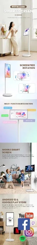 24 Portable TV, Customizable Screen, Wireless Projection Screen, Smart Screen, Fitness,Entertainment Friend Machine Live Stream