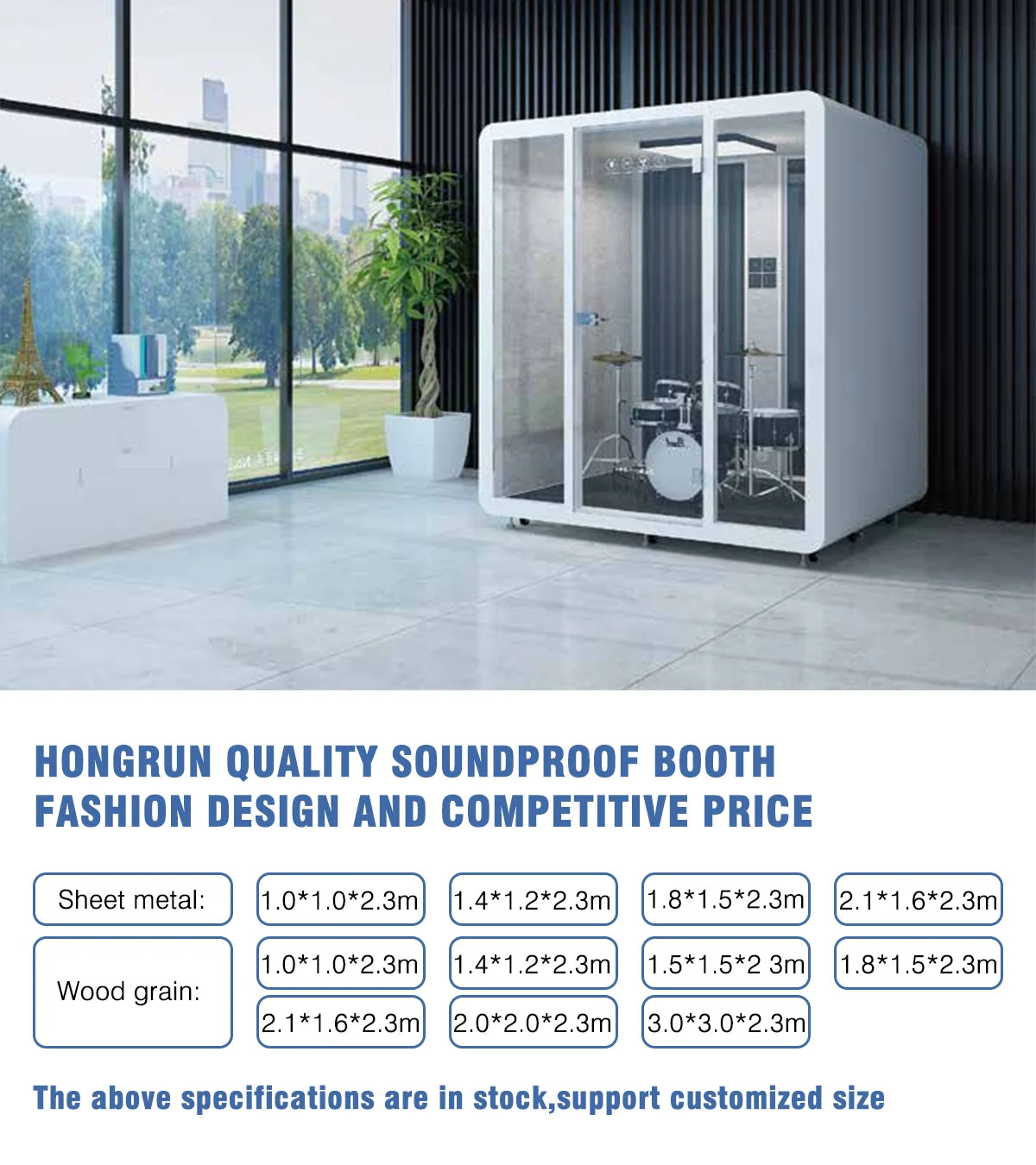 Removable Office Phone Soundproof Portable Voice Phone Pod Recording Soundproof Cabin