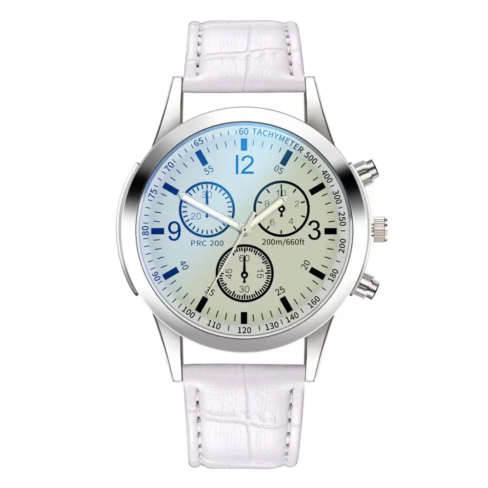 New Men Watches Luxury Band Round Watch Fashion Blu-ray Roman Watch for Man Relojes Para Hombre שעון ספורט Часы Мужские Наручные