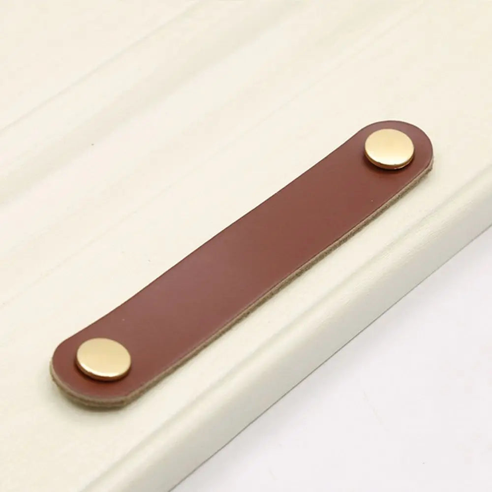 Children's Furniture Environmentally Kitchen Wardrobe Cabinet Hardware Leather Handle Door Pulls Furniture Knobs Drawer Handle