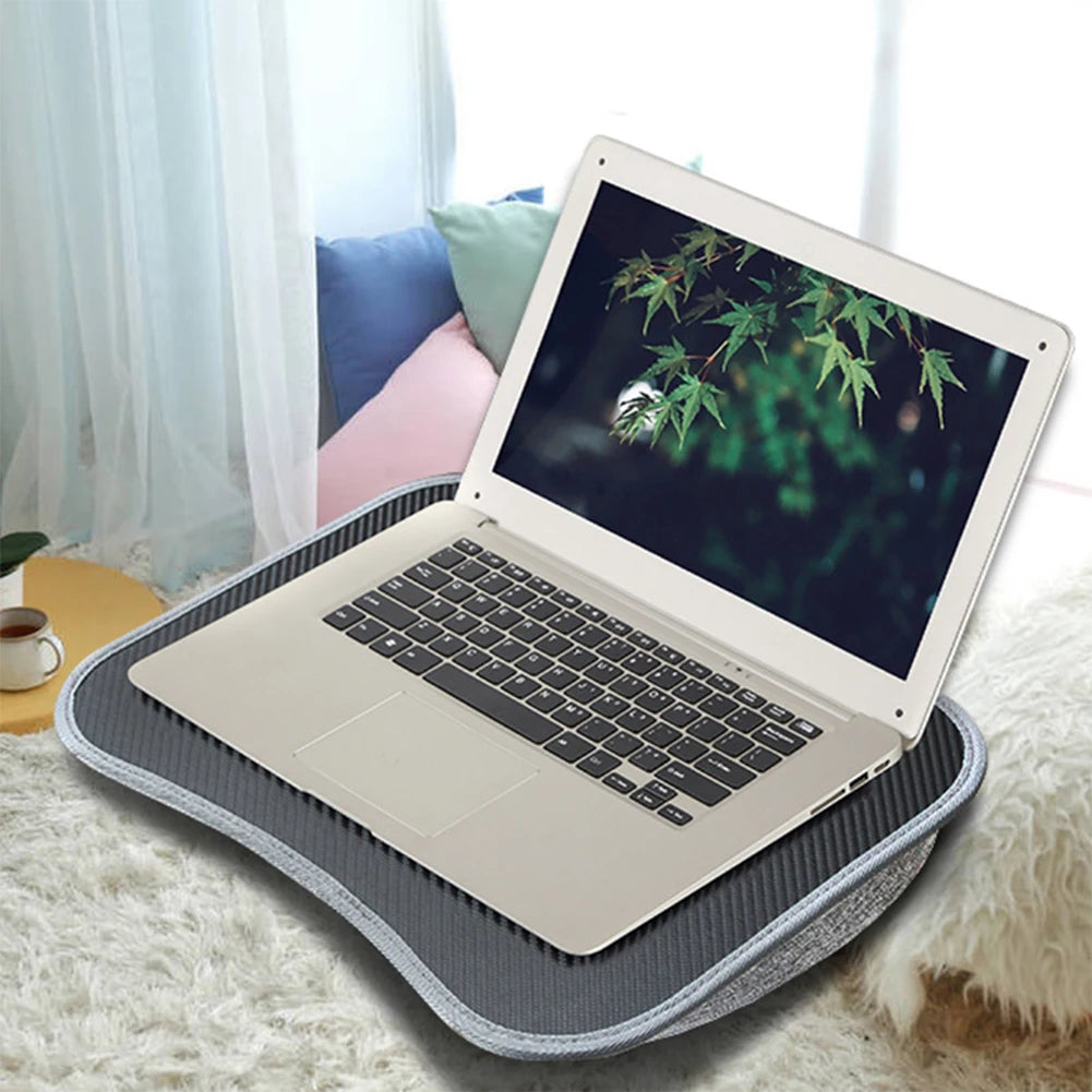 Laptop Lap Desk with Soft Pillow Cushion Portable Laptop Desk Writing Padded Tray for 13-15Inch Laptops