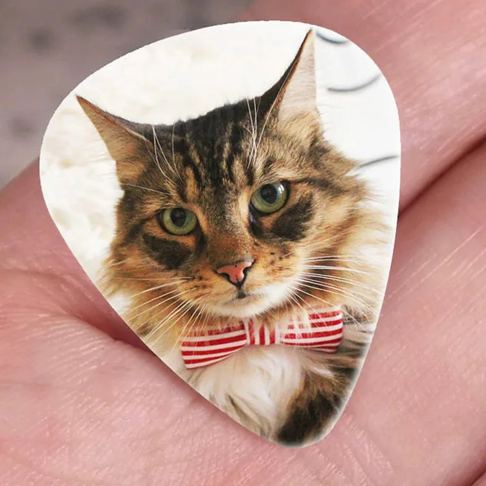 1PC Custom Guitar Pick - Personalized PMMA Laser Engraved Custom Image Shiny Sparkling Unique Gifts for Musicians