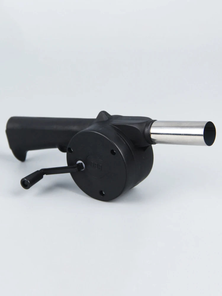 BBQ Fan Air Blower Fast Fire Starter Portable Manual Hand Crank for Outdoor Picnic Camping Cooking Barbecue Charcoal Grills Stov