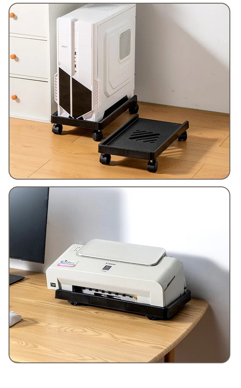Adjustable Computer Tower Stand PC Stand for Most Desktop Towers  Elevate and Organize Your Computer Tower with Desktop Stand