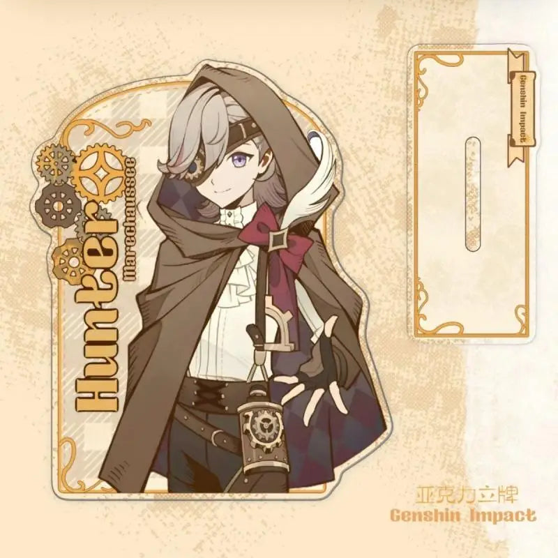 Game Periphery Yuanshen Genshin Impact Mihoyo Furina Clorinde Lyney Marechaussee Hunter Desktop Ornaments Acrylic Standing Card