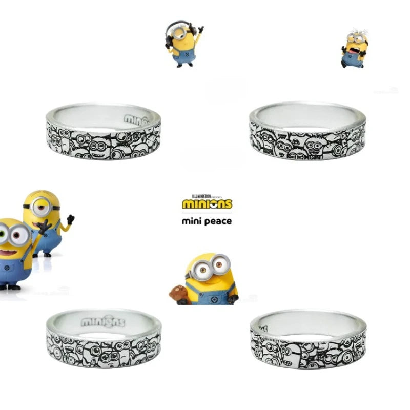 BeastKingdom Minions Despicable Me Cartoon Peripheral Rings High-value Couples Personality Creative Rings Exquisite Holiday Gift
