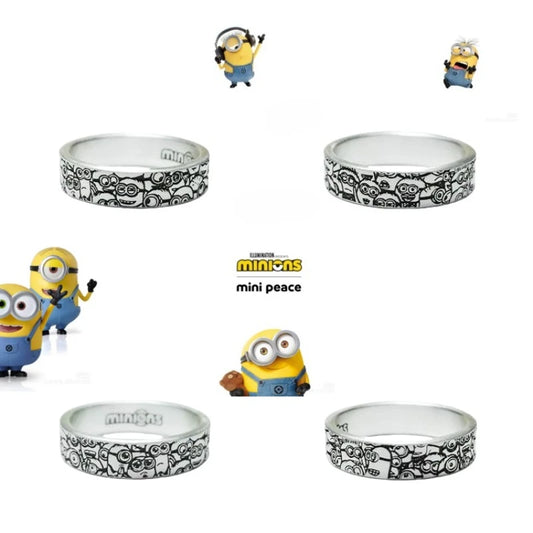 BeastKingdom Minions Despicable Me Cartoon Peripheral Rings High-value Couples Personality Creative Rings Exquisite Holiday Gift