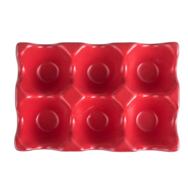 Kitchen Supplies Egg Tray Egg Rack Household Ceramic Tableware Supplies Egg Tray Egg Tray
